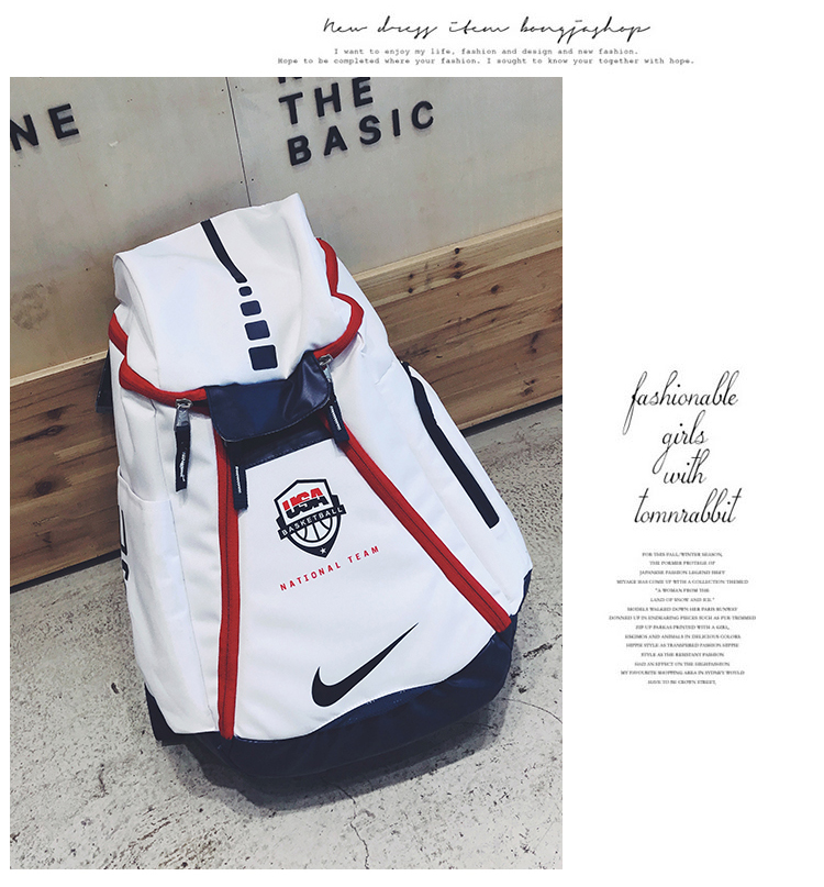 White Blue Red USA Olympic NBA Nike Backpack